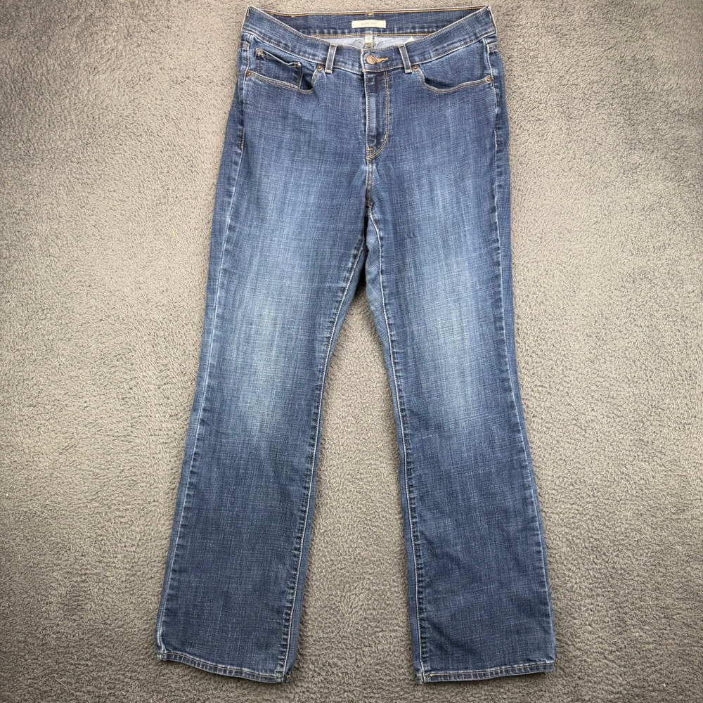 Levis Classic Bootcut Jeans Womens 10M W30 L32 Dark Wash Blue Denim Stretch